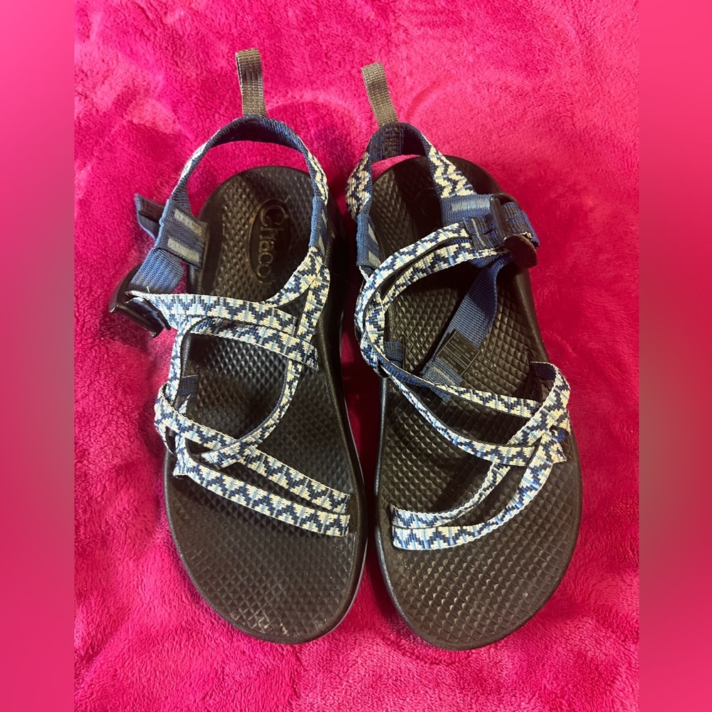 Chaco Kids' Sandals with Black and White Pattern